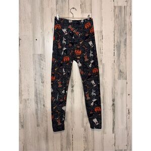 No Boundaries Young Ladies Halloween Dog Print Leggings Size M